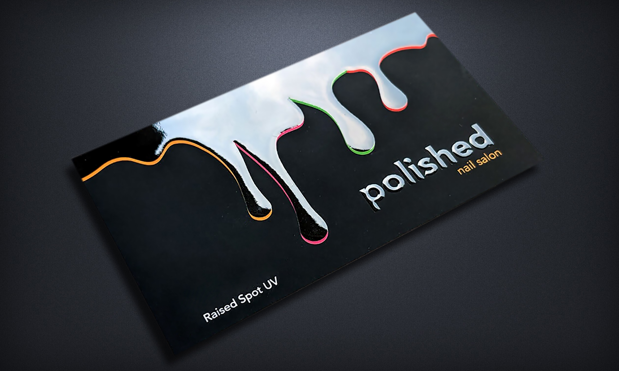 Raised Spot UV Business Cards