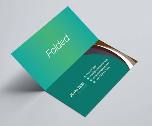 Folded Business Cards