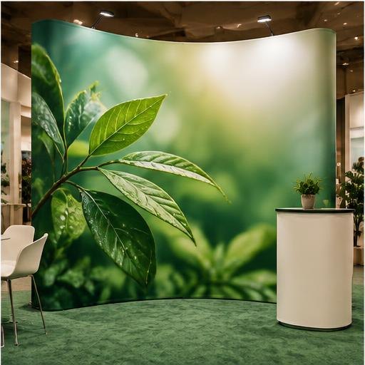 Curved Tension Pop-Up Display