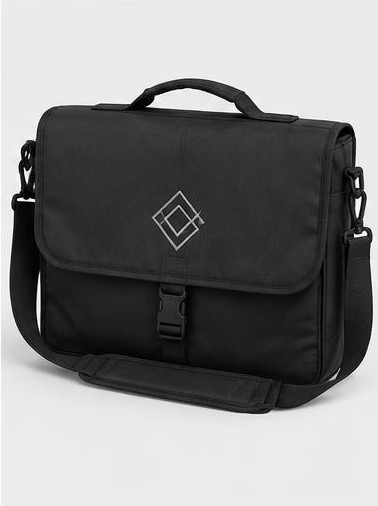 Embroidered Messenger Bag