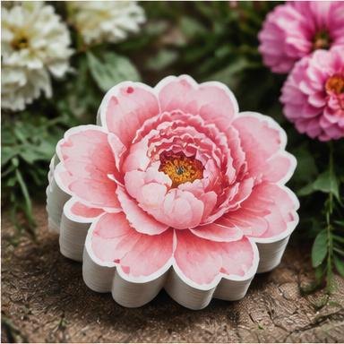 Flower Die Cut Postcards