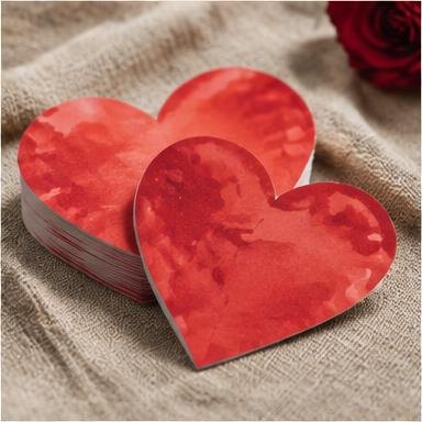 Heart Die Cut Postcards
