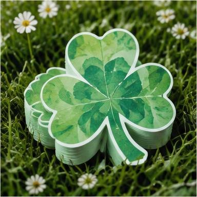 Shamrock Die Cut Postcards
