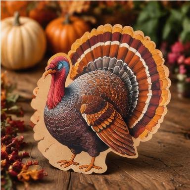 Turkey Die Cut Cards